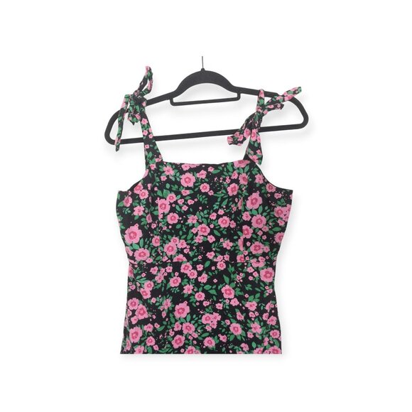 Pink Floral Maxi Dress Tie Straps Princess Highway SZ 10 Estelle Midi Dress - Picture 3 of 12